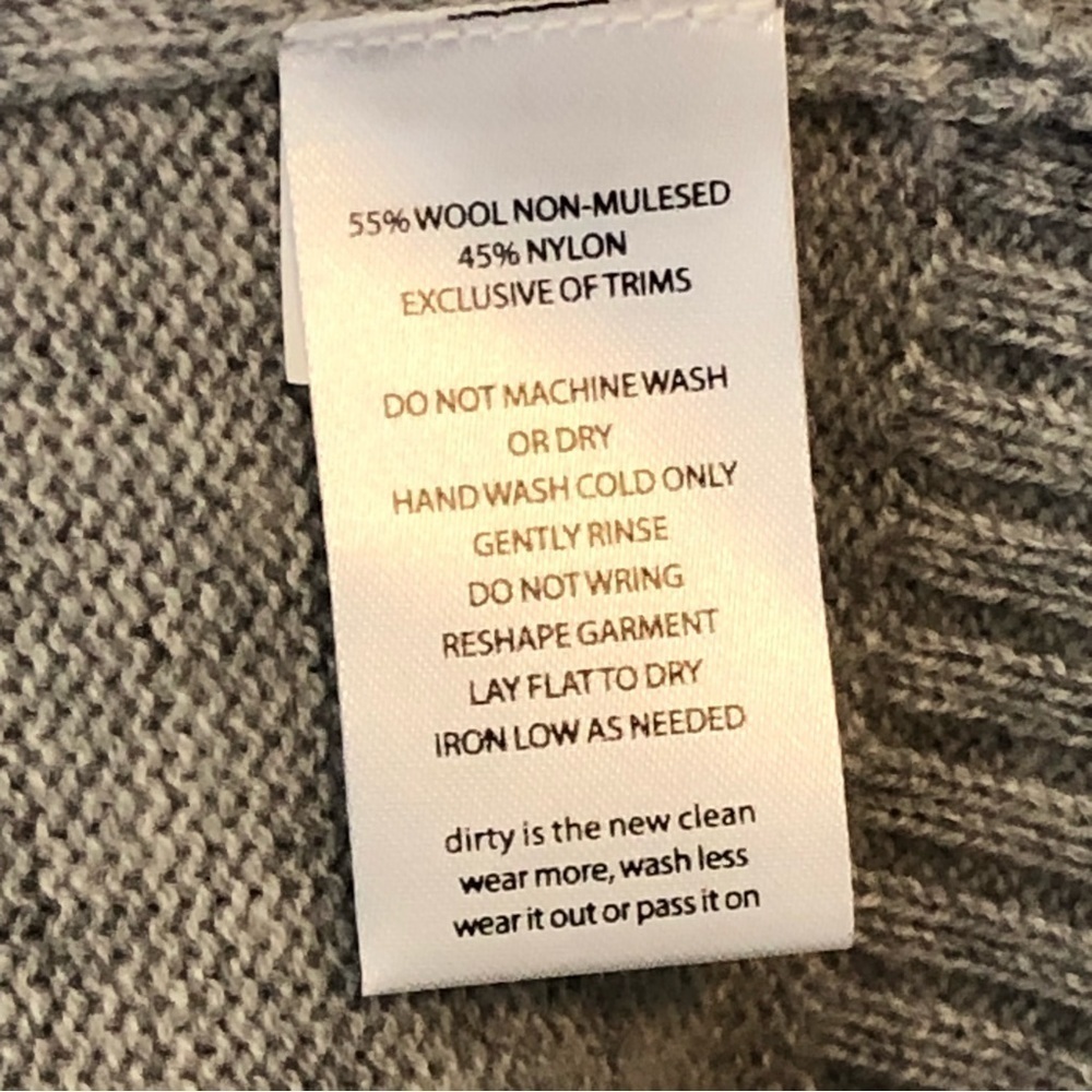 Nwt Toad&Co Women’s Wool Blend Nordic Cazadero Crew Sweater In Light Ash Size Xl — image 6 of 8